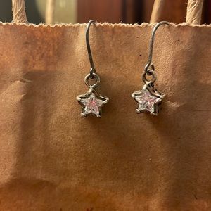 Lia Sophia dangle crystal star Earrings